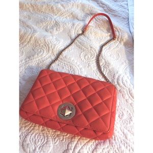 Coral Kate Spade Clutch/ Shoulder Bag